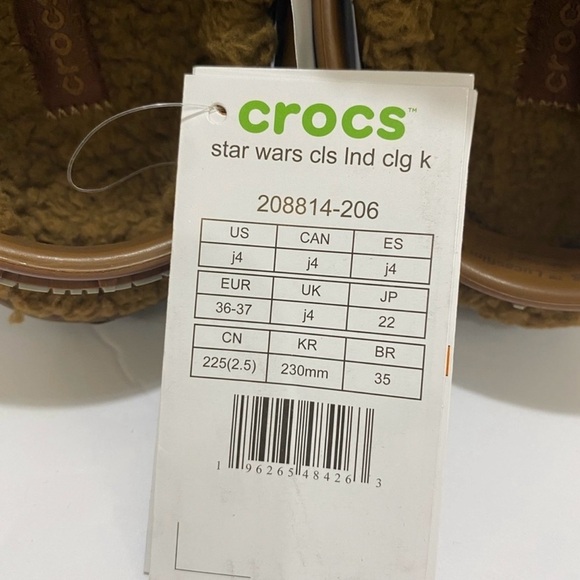‼️‼️🚨SOLD 🚨‼️‼️Star Wars Chewbacca Crocs Clogs - Picture 11 of 12